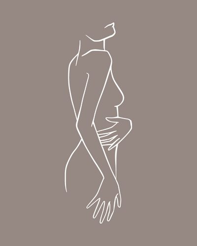 Dessin au trait d'une silhouette